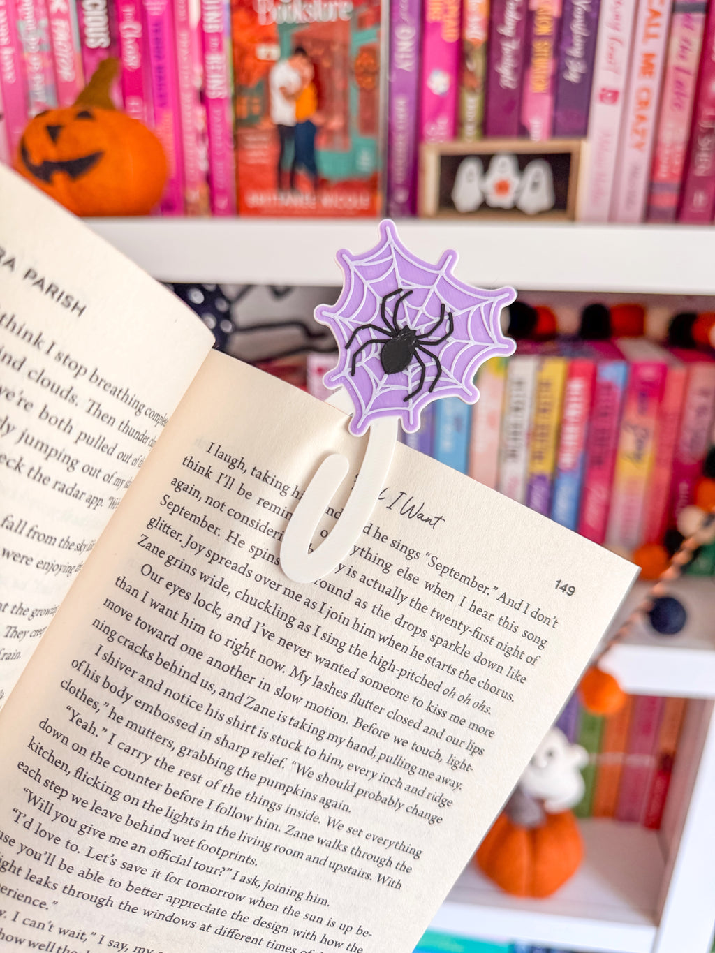 Spiderweb Heart Bookmark