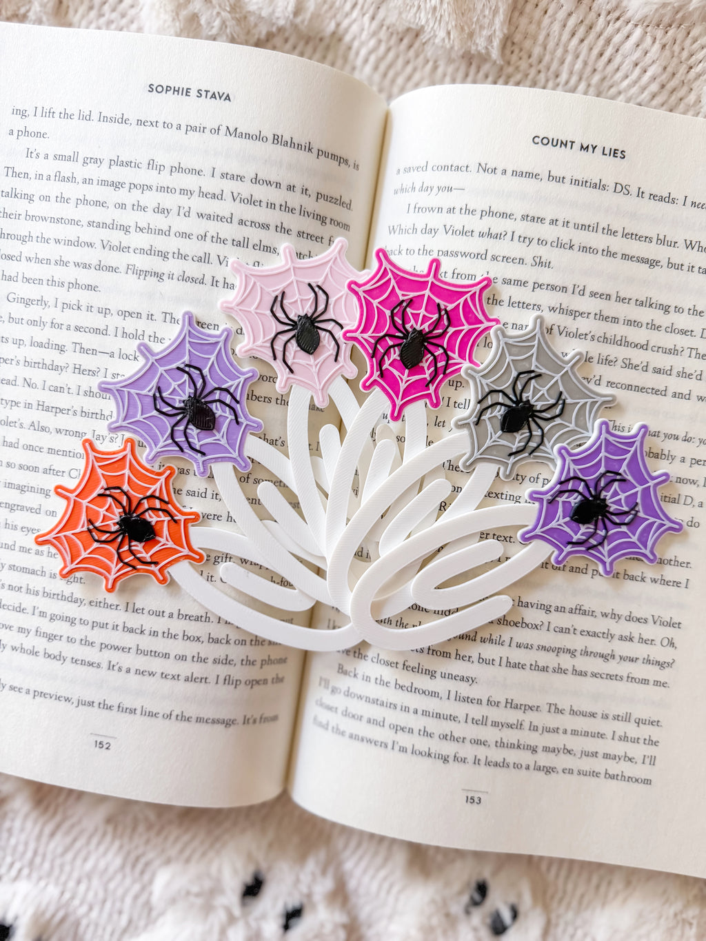 Spiderweb Heart Bookmark