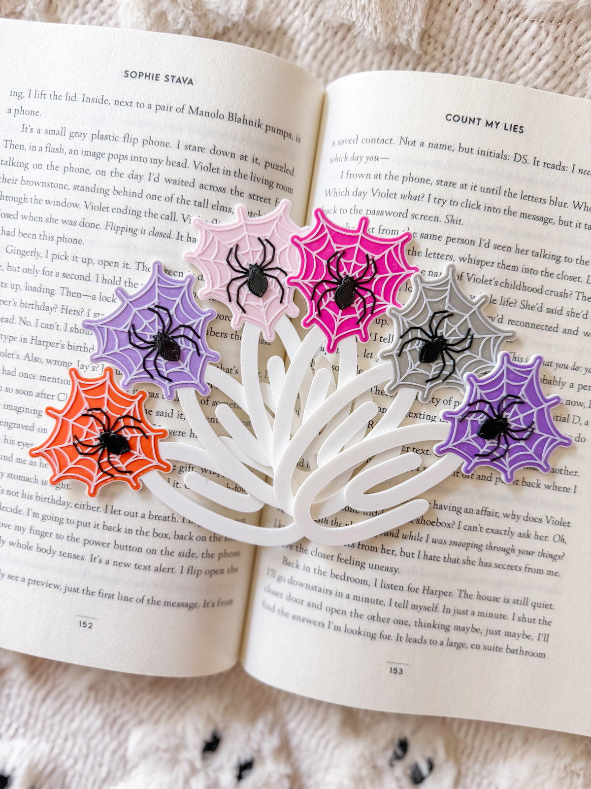 Spiderweb Heart Bookmark