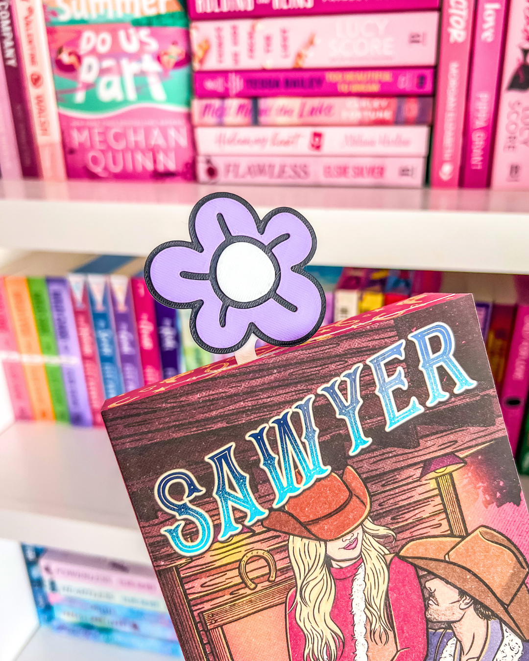 Flower Clip Bookmark for Books