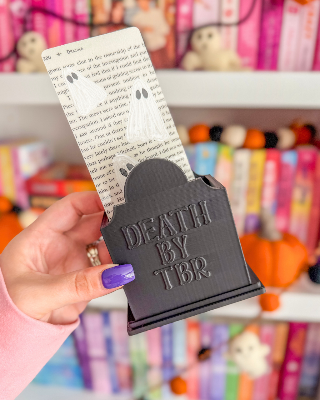 Death by TBR Bookmark Holder