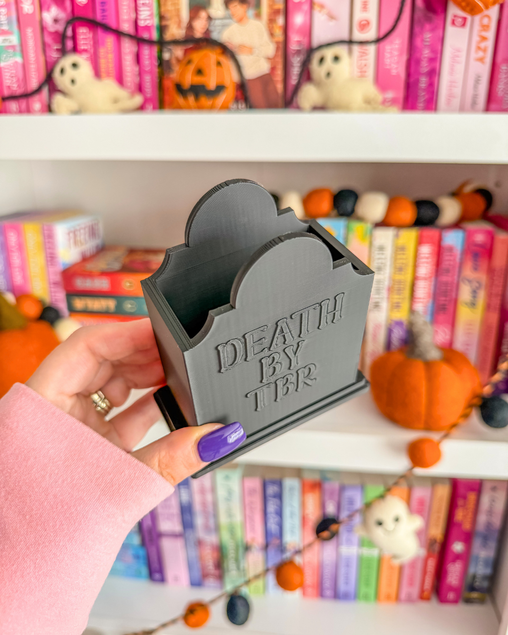Death by TBR Bookmark Holder