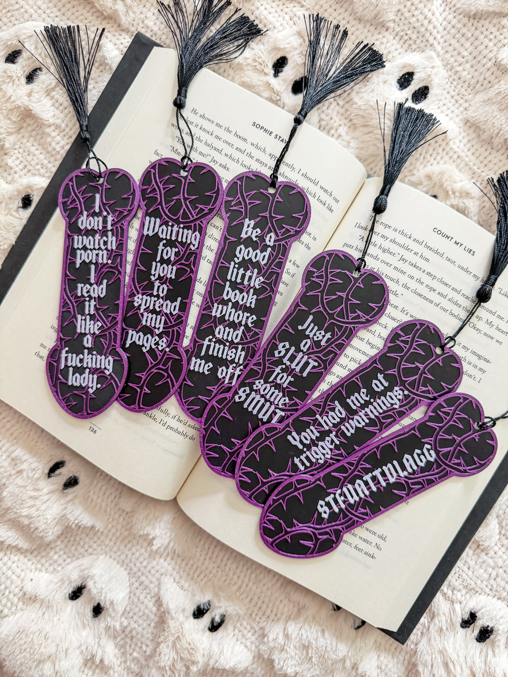Spicy Richard Bookmarks | Purple Diamond Edition