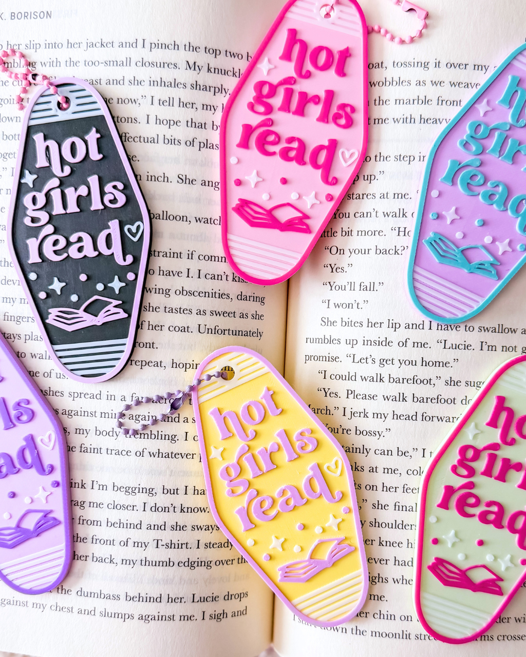 *NEW* Hot Girls Read Keychain