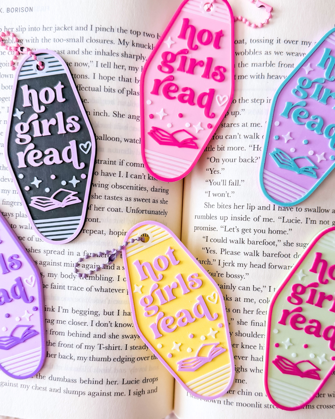 *NEW* Hot Girls Read Keychain