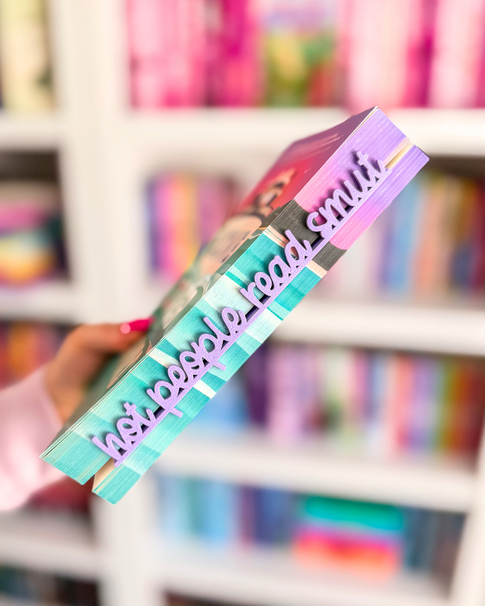 Bookmark - Hot People Read Smut (cursive)