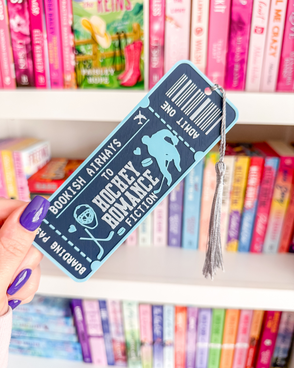 *NEW* Boarding Pass Bookmark - Hockey Romance