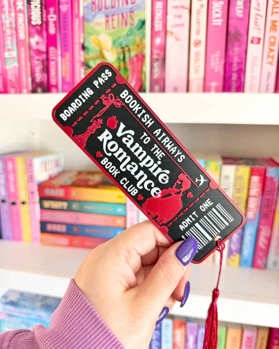 *NEW* Boarding Pass Bookmark - Vampire Romance
