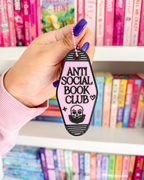 *NEW* Anti Social Book Club Keychain