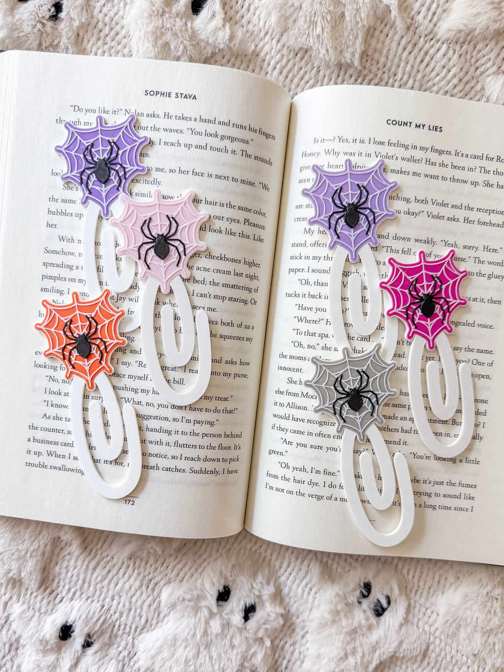 Spiderweb Heart Bookmark