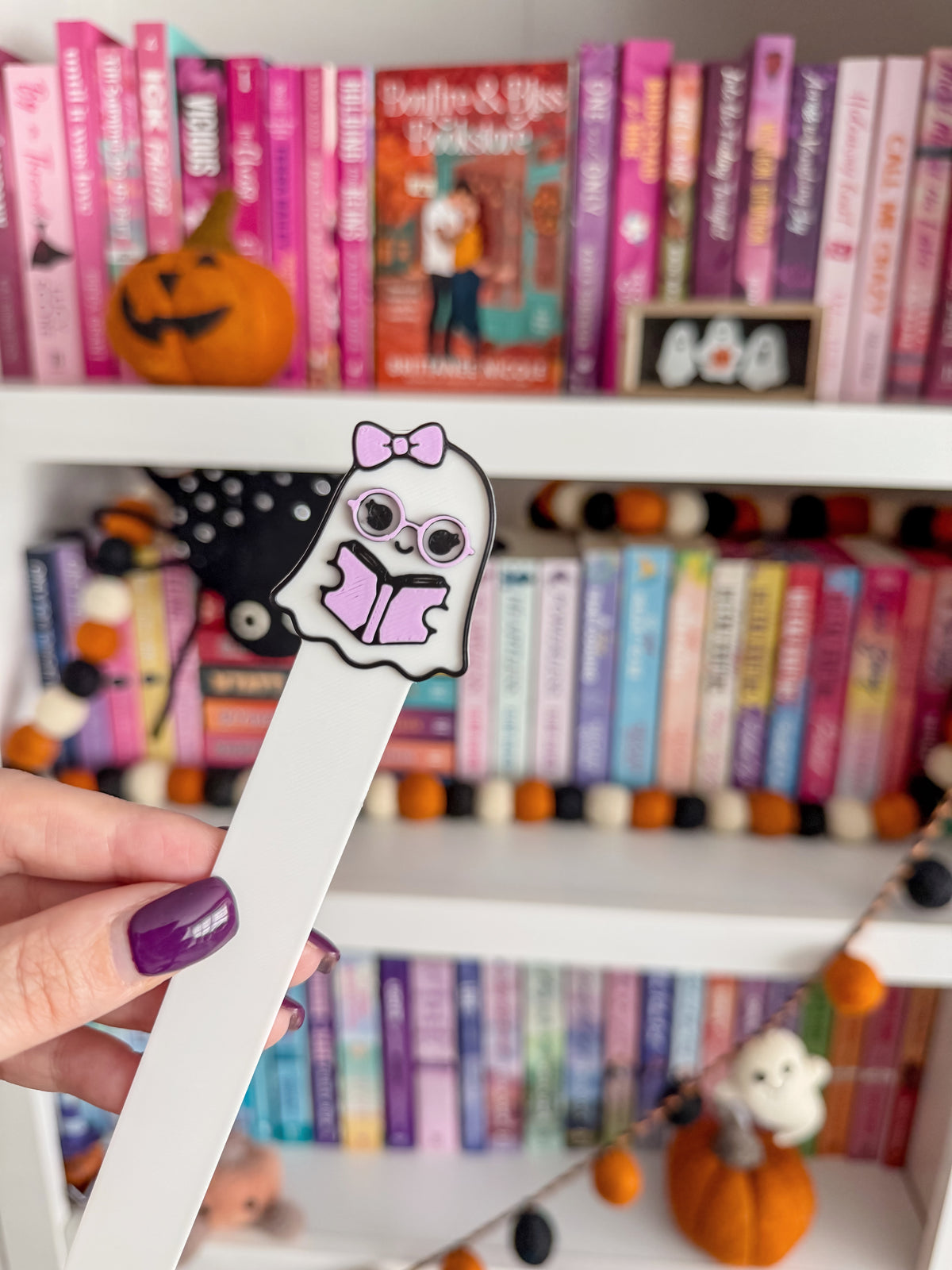 Bookworm Ghost Bookmark