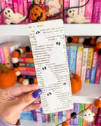 Hand Painted Ghost Bookmark